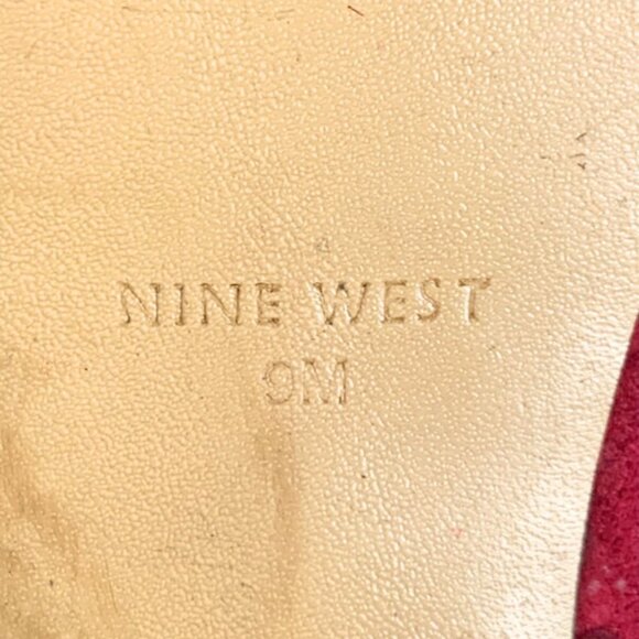 Nine West Cranberry Suede Platform Heels - Picture 6 of 6